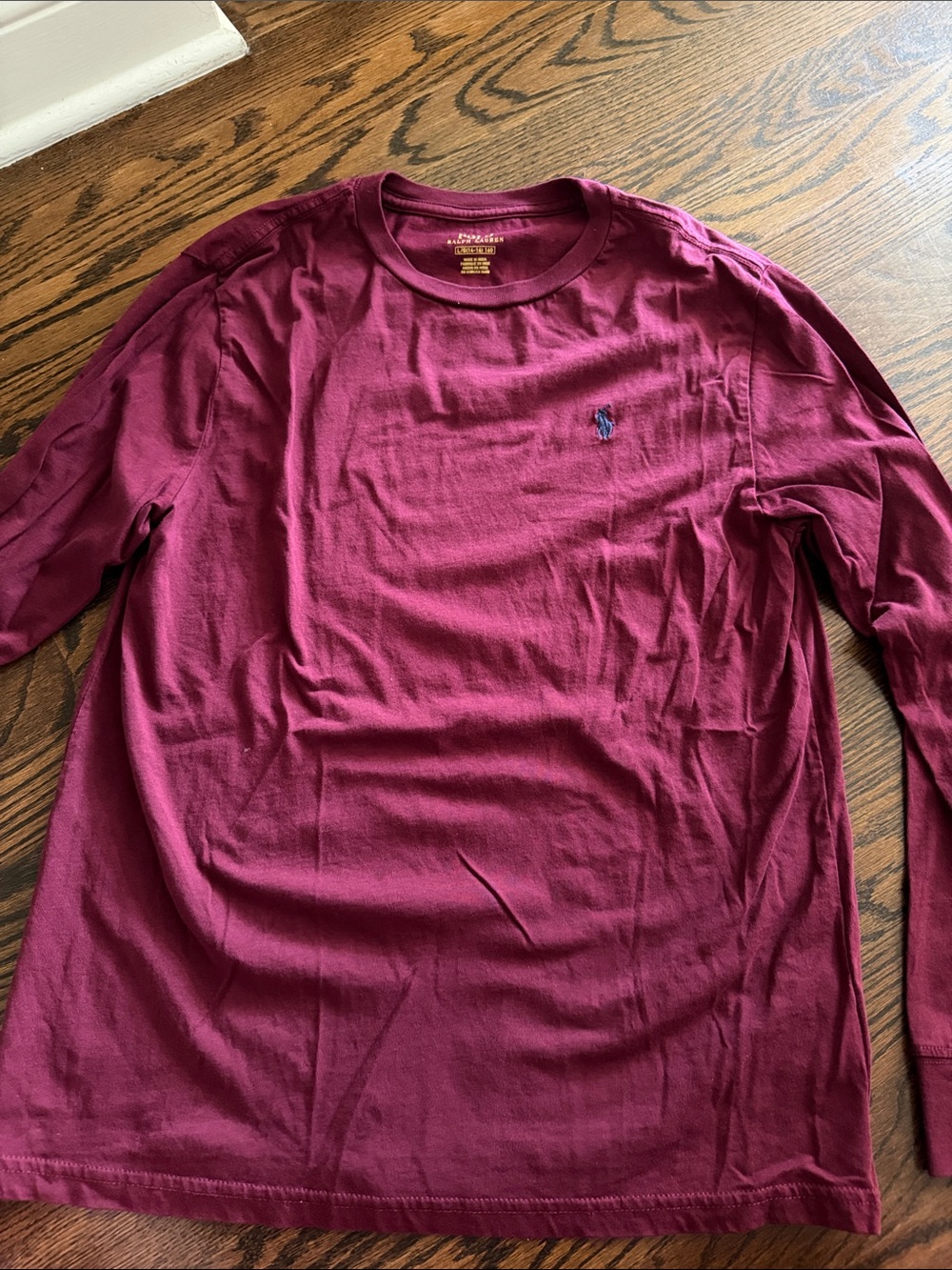 Ralph Lauren Long-Sleeve Crewneck Shirt - Wine